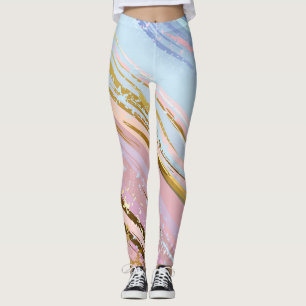 Legging Fundo Rosa Texturizado