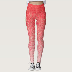 Legging fundo vermelho e branco com quadrados pequenos