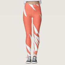 Funky Abstrato Art Coral White