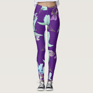 Legging Funky Bougainvillea Plant Flowers Impressão Leggin
