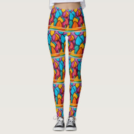 Legging Funky bright and fun yoga pants long length