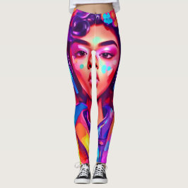 Legging Funky Lady Digital Trabalho de arte