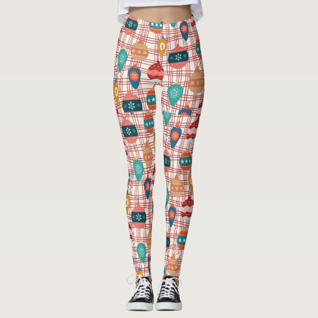 Legging funky retro groovage vintage nostalgia natal (Frente)