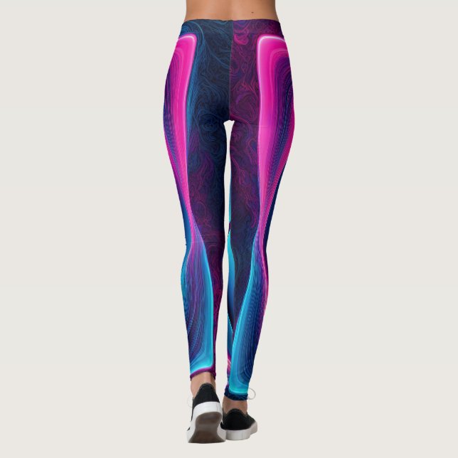 Legging Fusão Chi: Energias Yin Yang Vibrantes (Verso)