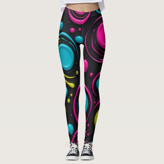 Legging Fusão de néon (Frente)