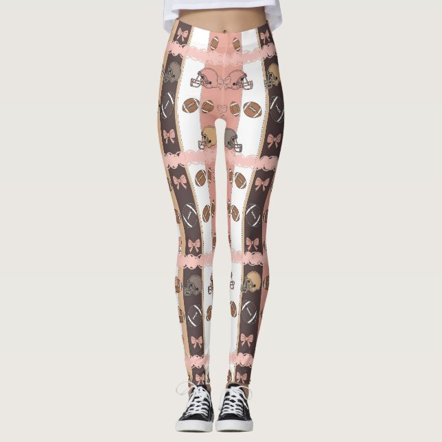 Legging Fútbol Coquette Arcoíris Estampado de Leopardo (6) (Frente)