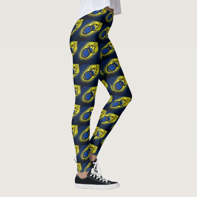 LEGGING FUTEBOL AZUL E AMARELO (Direita)