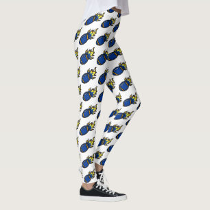 LEGGING FUTEBOL AZUL E AMARELO