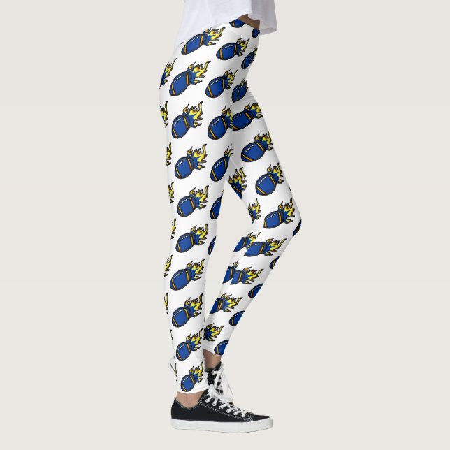 LEGGING FUTEBOL AZUL E AMARELO (Direita)