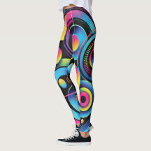 Futurista Neon Abstrato Feminino