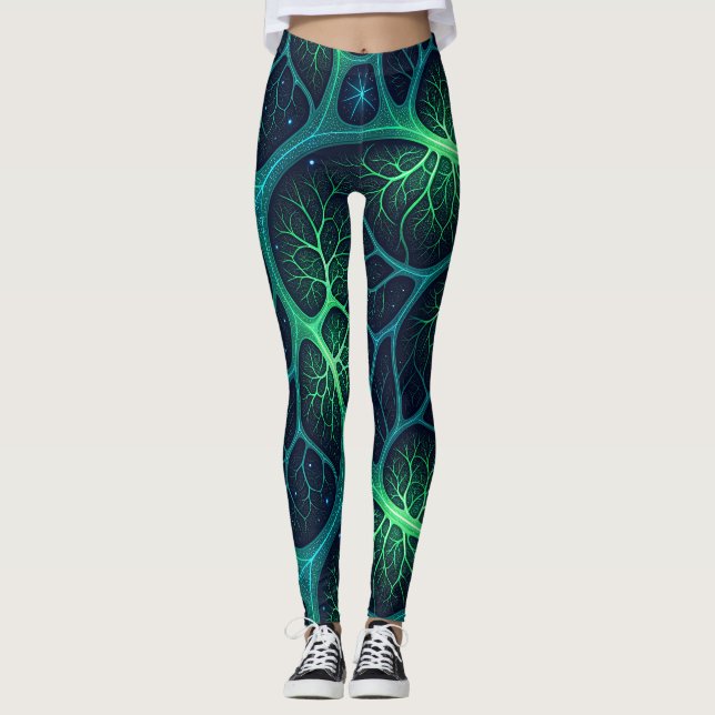 Legging Futuristic Zombie Aesthetic Pattern – Biomechanica (Frente)