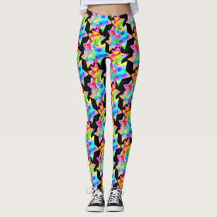 Legging Galáxia Arco Arco-Íris de Estrelas Loucas Dazzle S