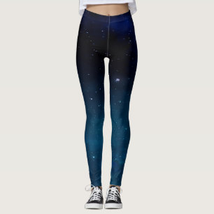 Legging Galáxia azul escura