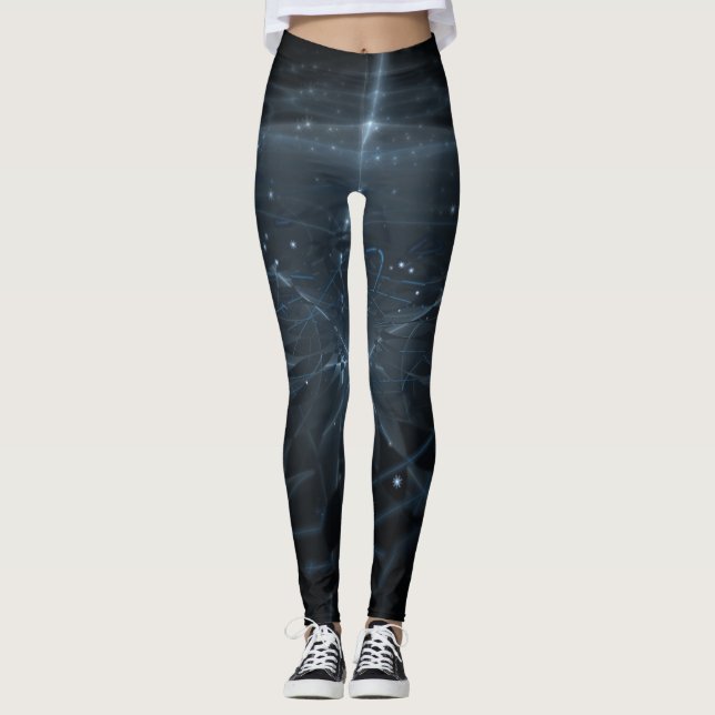 Legging Galáxia Azul Traseira (Frente)