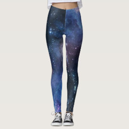Legging Galáxia Estrelas Universo