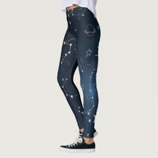 Legging Galáxias constelações astronômicas astronômicas pl