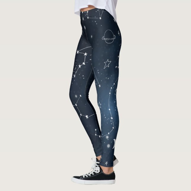 Legging Galáxias constelações astronômicas astronômicas pl (Esquerda)