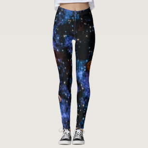 Legging Galáxias, estrelas e planetas coloridos no céu not