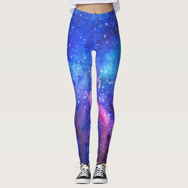 Legging Galaxy Watercolor Night Sky. (Frente)