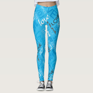 Legging Galeria Cibana Viva Amam Palavras Arte
