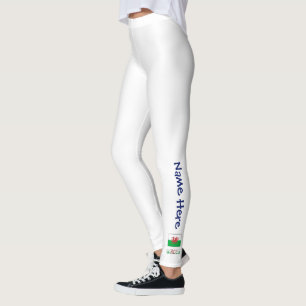 Legging Gales e Bandeira do País Personalizados
