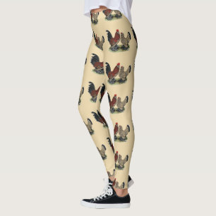 Legging Galinhas anãs de D'Uccle: Mille Fleur