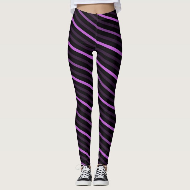 Legging Gamas Diagonais - Roxo (Frente)