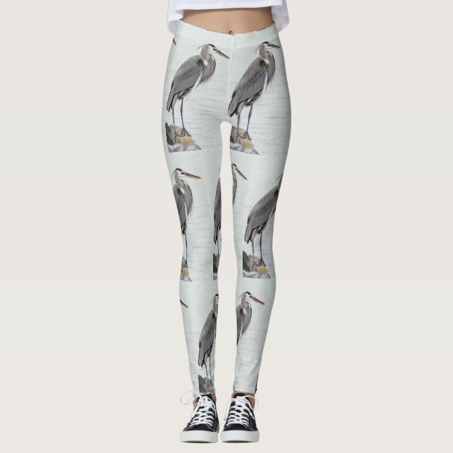 Legging Garça Azul Grande (Frente)
