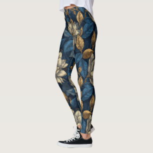 Legging Gardênias Flor Fitness Moda Gardênias Flor