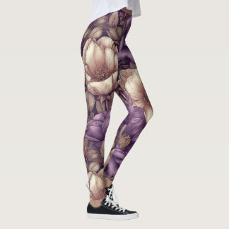 Legging Gardênias Flor Levantamento de Peso Gardênias Péta