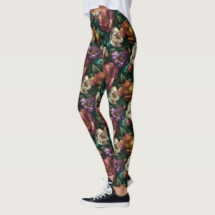 Legging Gardenias Únicas Brilham Ioga Fitness
