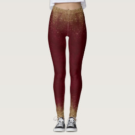 Legging Garnet e Elegante Dourado