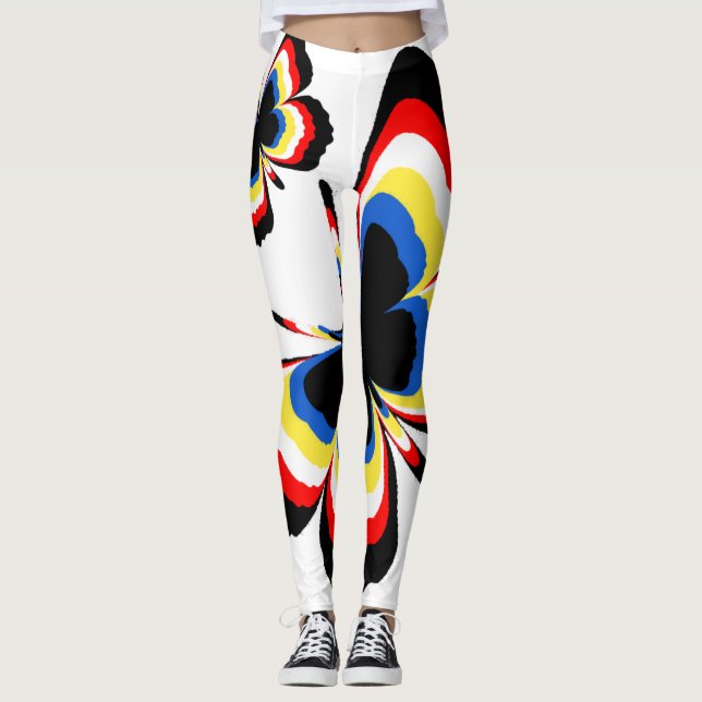 Legging Garota de legenda de borboleta (Frente)