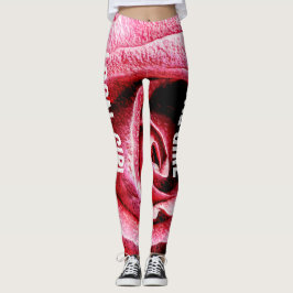LEGGING GAROTA LOCAL DE ROSA PINTADA