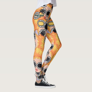 Legging garota simpática loira