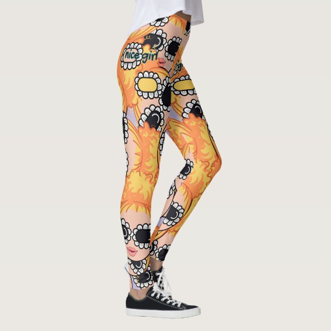 Legging garota simpática loira (Direita)