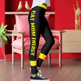 Legging Gata Mãe Personalizada Amante de Animais Listra Am