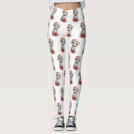 Legging Gatinho de Natal Fofo em Caixa de Presente