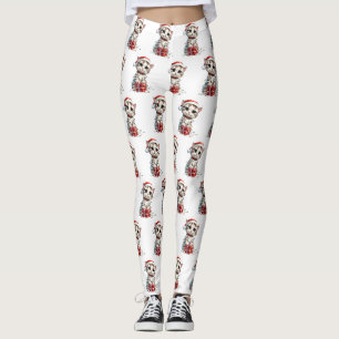 Legging Gatinho de Natal Fofo em Caixa de Presente
