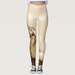 Legging Gatinho Fofo com uma Pata Estimulada