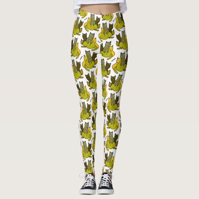 Legging Gatinhos de oliveira (Frente)
