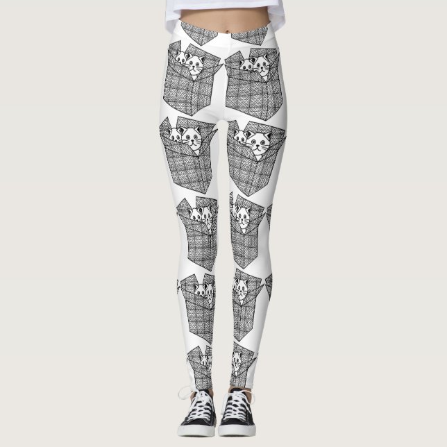 Legging Gatinhos em uma caixa Thunder_Cove (Frente)