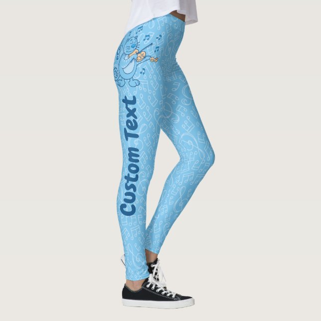 Legging Gato Azul com Pernas de Violino (Direita)