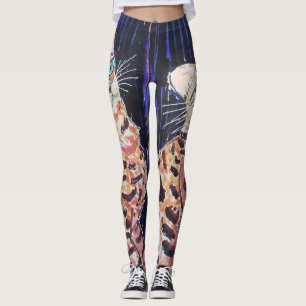 Legging Gato Bengal Neon Noir
