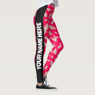 Legging Gato Esfinge bonito, rosa