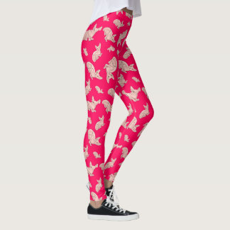 Legging Gato Esfinge bonito, rosa