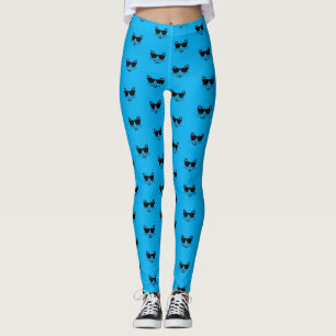 Legging Gato hipster com óculos de sol