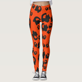 Legging Gato preto bonito Halloween Samhain