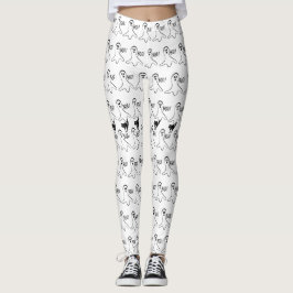 Legging Gato Preto Fantasma Fofo Halloween