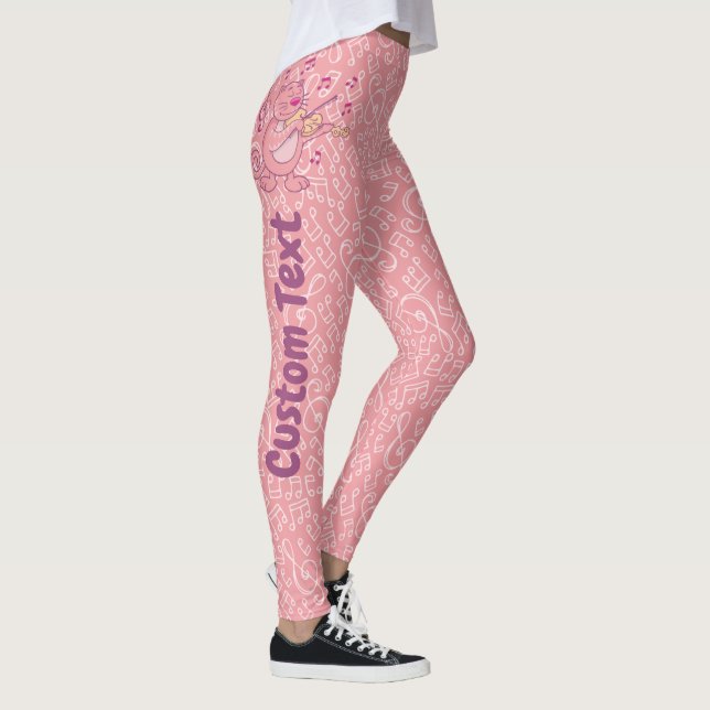 Legging Gato Rosa com Pernas de Violino (Direita)